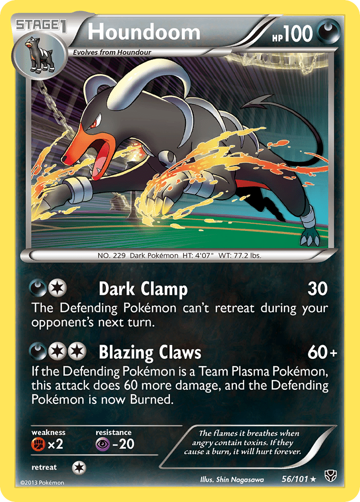 Houndoom (56/101) [Black & White: Plasma Blast] Pokemon Single Pokémon  | Multizone: Comics And Games
