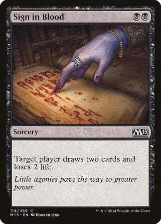 Sign in Blood [Magic 2015] MTG Single Magic: The Gathering  | Multizone: Comics And Games