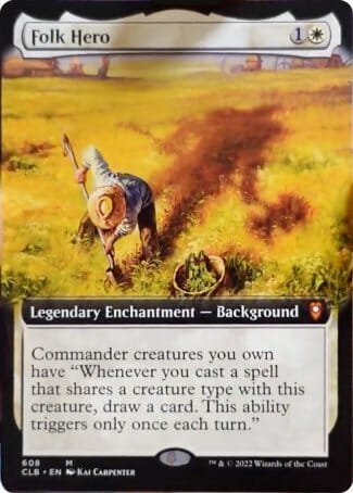 Folk Hero (Extended Art) [Commander Legends: Battle for Baldur's Gate] MTG Single Magic: The Gathering  | Multizone: Comics And Games