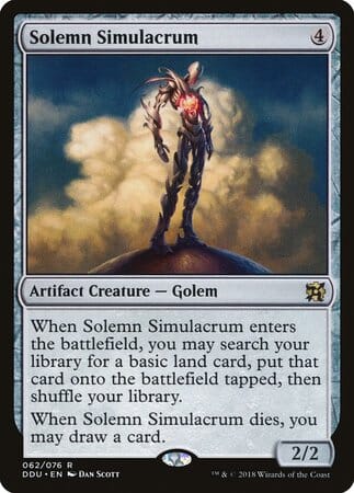 Solemn Simulacrum [Duel Decks: Elves vs. Inventors] MTG Single Magic: The Gathering  | Multizone: Comics And Games