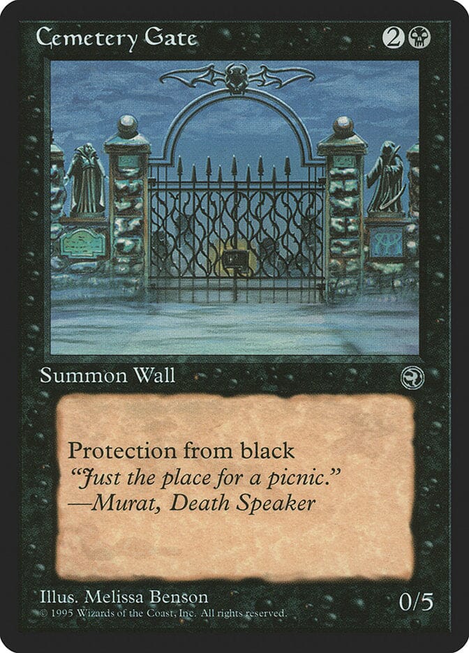 Cemetery Gate (Murat Flavor Text) [Homelands] MTG Single Magic: The Gathering  | Multizone: Comics And Games