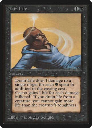 Drain Life [Limited Edition Beta] MTG Single Magic: The Gathering  | Multizone: Comics And Games