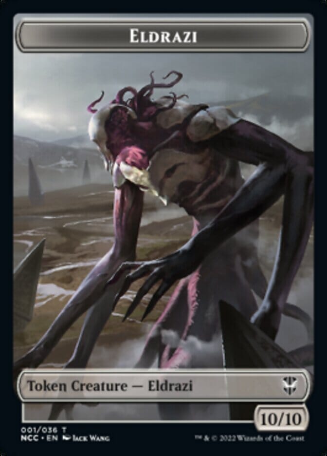 Eldrazi // Human Soldier Double-sided Token [Streets of New Capenna Commander Tokens] MTG Single Magic: The Gathering  | Multizone: Comics And Games