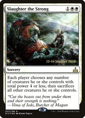 Slaughter the Strong [Rivals of Ixalan Promos] MTG Single Magic: The Gathering  | Multizone: Comics And Games