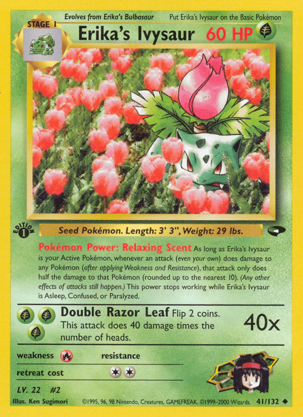 Erika's Ivysaur (41/132) [Gym Challenge 1st Edition] Pokemon Single Pokémon  | Multizone: Comics And Games