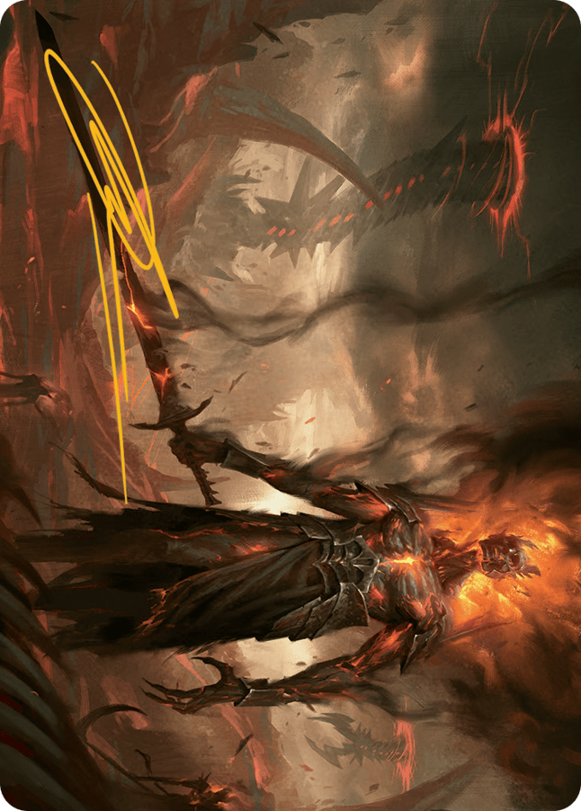 Ashen Reaper Art Card (Gold-Stamped Signature) [March of the Machine Art Series] MTG Single Magic: The Gathering  | Multizone: Comics And Games