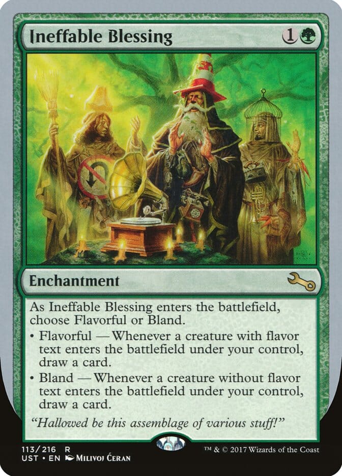 Ineffable Blessing ("choose Flavorful or Bland") [Unstable] MTG Single Magic: The Gathering  | Multizone: Comics And Games