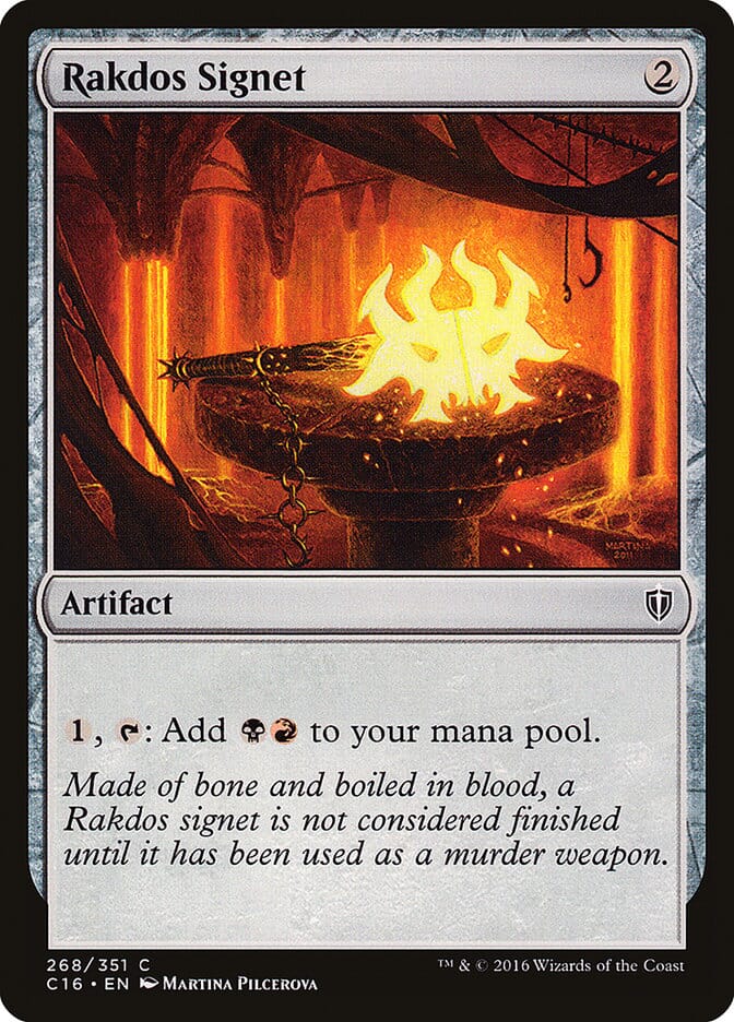 Rakdos Signet [Commander 2016] MTG Single Magic: The Gathering  | Multizone: Comics And Games