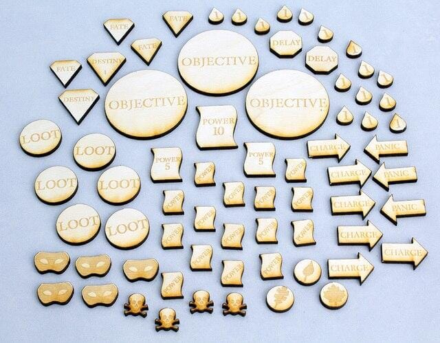 Wooden Tokens Miniatures DGS  | Multizone: Comics And Games