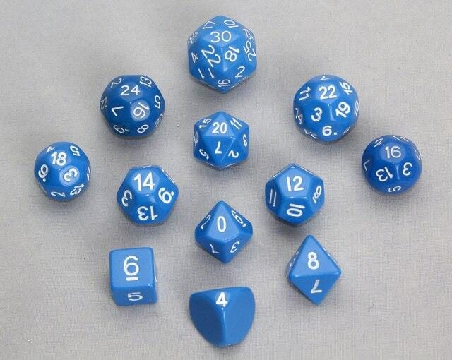 Tiered Dice Blue (12 pcs) Miniatures DGS  | Multizone: Comics And Games