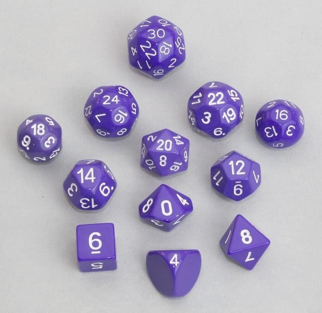 Tiered Dice Purple(12 pcs) Miniatures DGS  | Multizone: Comics And Games