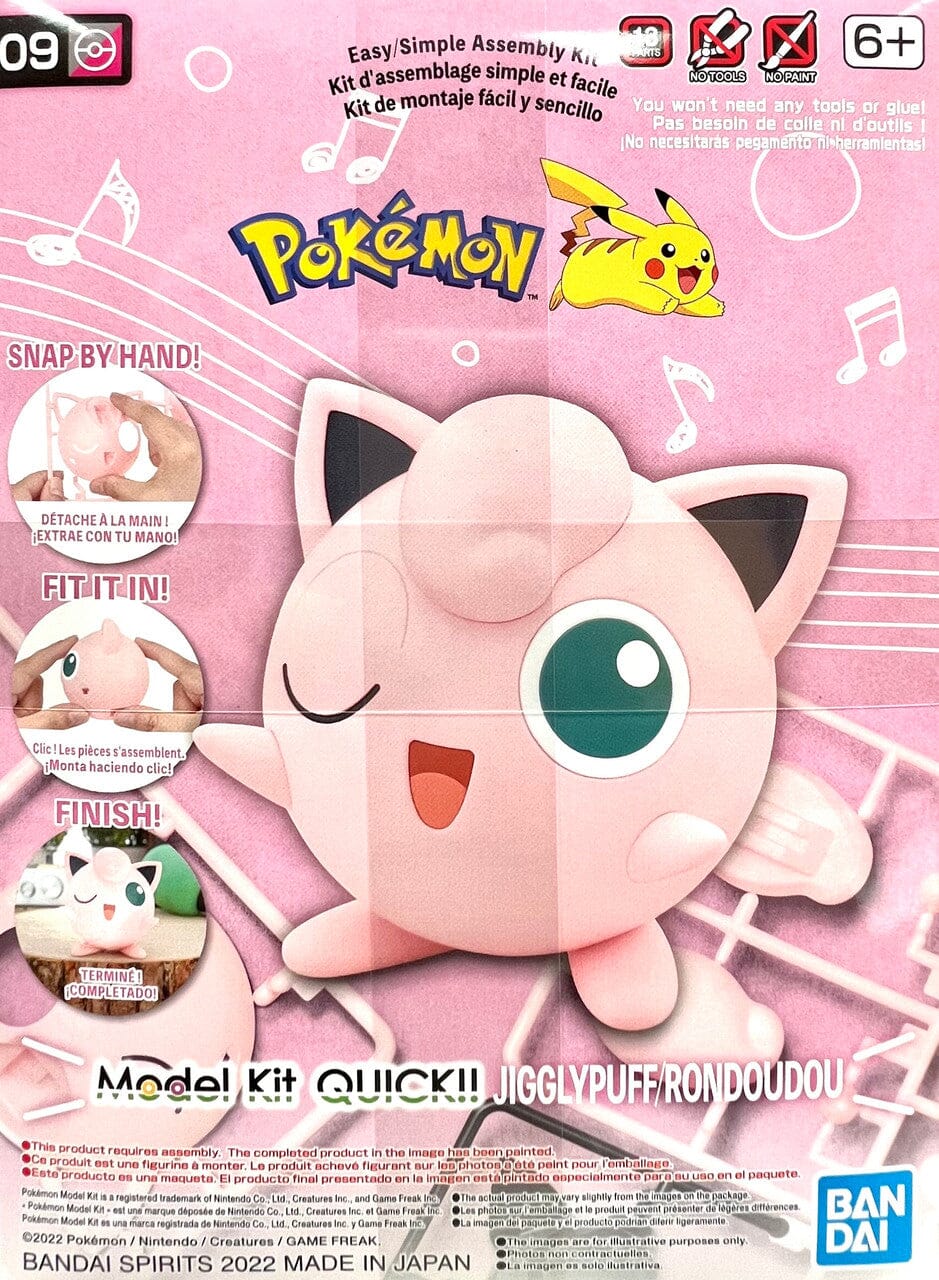 Pokemon Model Kit QUICK!! 09 Jigglypuff Bandai  | Multizone: Comics And Games