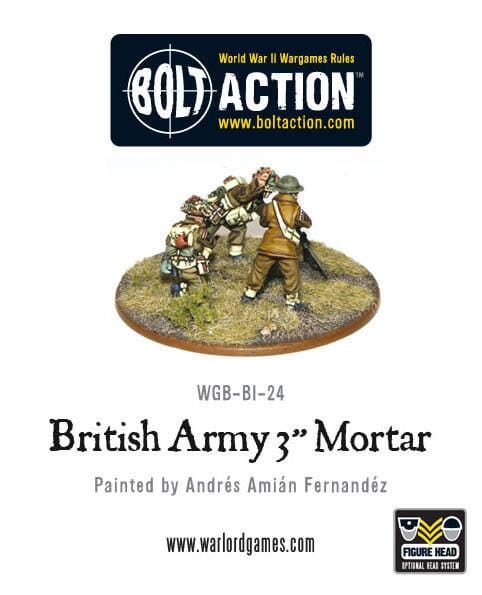 British Army 3" Mortar Team Bolt Action Warlord Games  | Multizone: Comics And Games