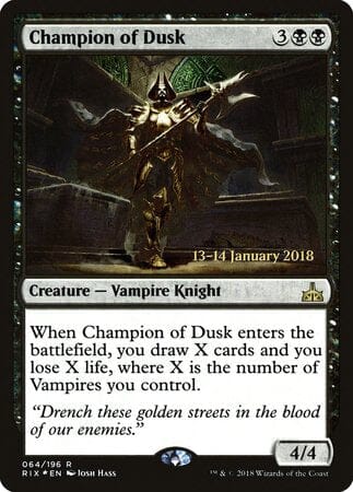 Champion of Dusk [Rivals of Ixalan Promos] MTG Single Magic: The Gathering  | Multizone: Comics And Games