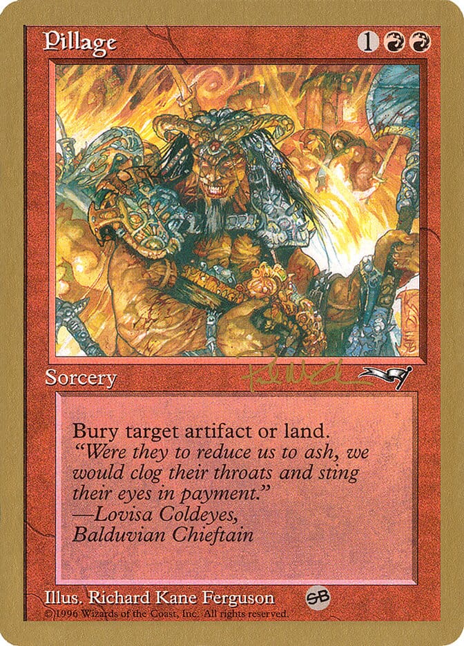 Pillage (Paul McCabe) (SB) [World Championship Decks 1997] MTG Single Magic: The Gathering  | Multizone: Comics And Games