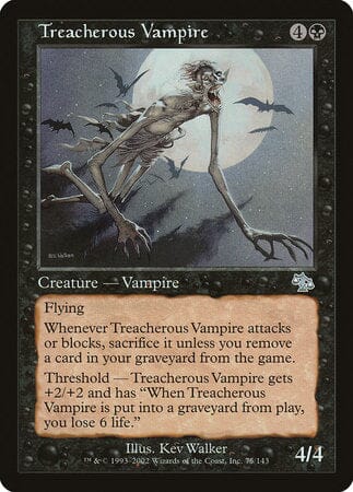 Treacherous Vampire [Judgment] MTG Single Magic: The Gathering  | Multizone: Comics And Games