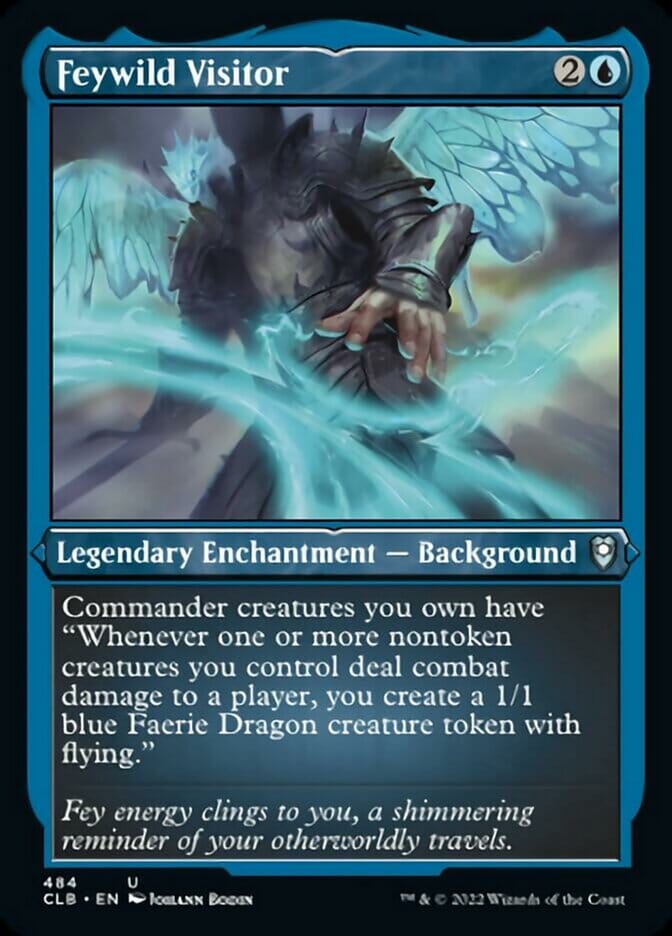 Feywild Visitor (Foil Etched) [Commander Legends: Battle for Baldur's Gate] MTG Single Magic: The Gathering  | Multizone: Comics And Games
