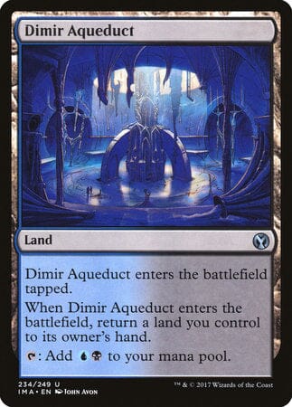 Dimir Aqueduct [Iconic Masters] MTG Single Magic: The Gathering  | Multizone: Comics And Games
