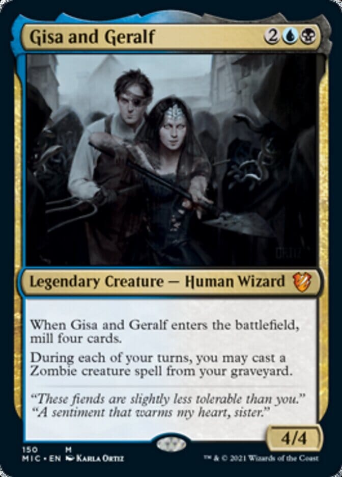 Gisa and Geralf [Innistrad: Midnight Hunt Commander] MTG Single Magic: The Gathering  | Multizone: Comics And Games