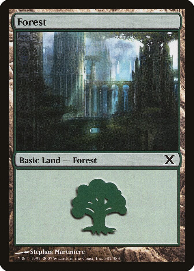 Forest (383) [Tenth Edition] MTG Single Magic: The Gathering  | Multizone: Comics And Games