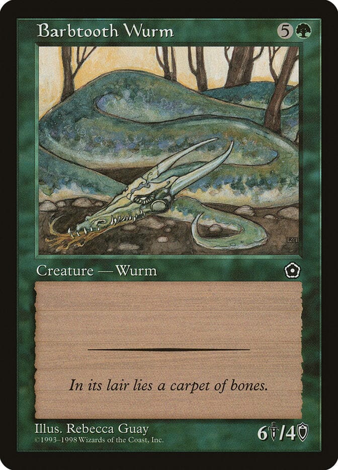 Barbtooth Wurm [Portal Second Age] MTG Single Magic: The Gathering  | Multizone: Comics And Games