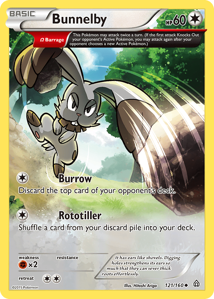 Bunnelby (121/160) [XY: Primal Clash] Pokemon Single Pokémon  | Multizone: Comics And Games