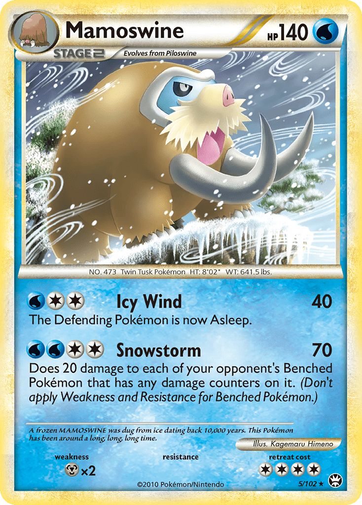 Mamoswine (5/102) [HeartGold & SoulSilver: Triumphant] Pokemon Single Pokémon  | Multizone: Comics And Games