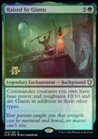 Raised by Giants [Commander Legends: Battle for Baldur's Gate Prerelease Promos] MTG Single Magic: The Gathering  | Multizone: Comics And Games