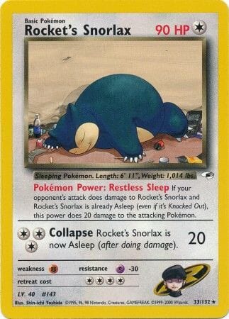 Rocket's Snorlax (33/132) [Gym Heroes Unlimited] Pokemon Single Pokémon  | Multizone: Comics And Games