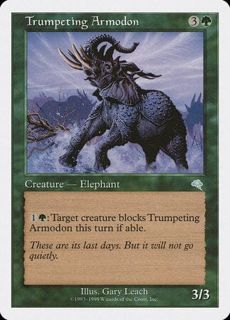 Trumpeting Armodon [Battle Royale Box Set] MTG Single Magic: The Gathering  | Multizone: Comics And Games