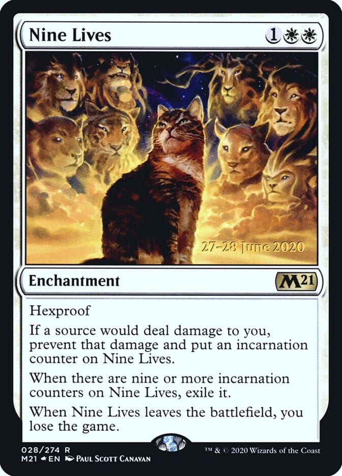 Nine Lives [Core Set 2021 Prerelease Promos] MTG Single Magic: The Gathering  | Multizone: Comics And Games