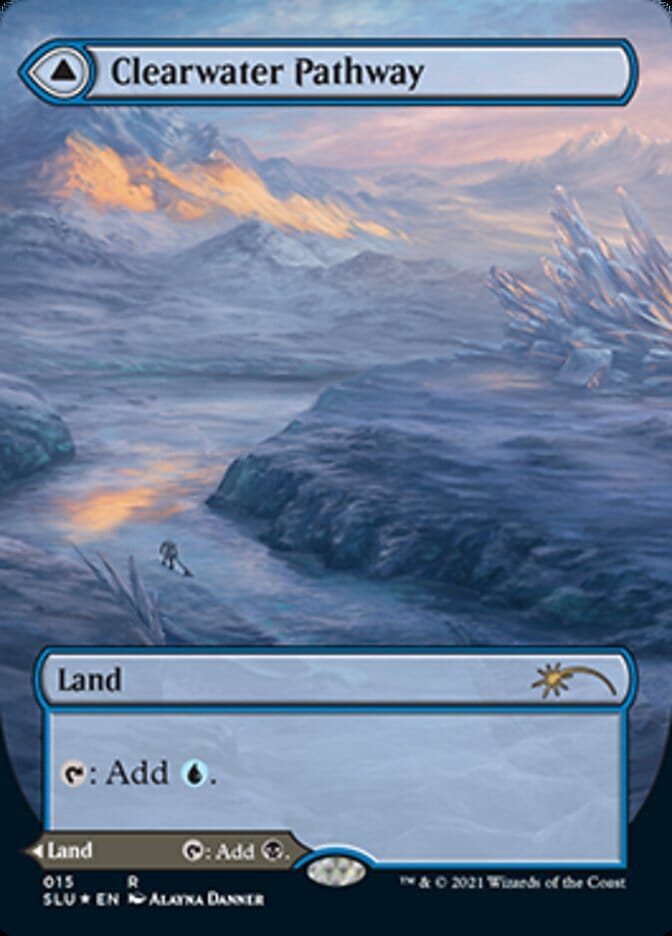 Clearwater Pathway // Murkwater Pathway (Borderless) [Secret Lair: Ultimate Edition 2] MTG Single Magic: The Gathering  | Multizone: Comics And Games