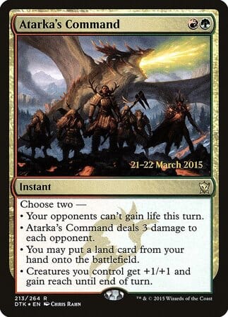 Atarka's Command [Dragons of Tarkir Promos] MTG Single Magic: The Gathering  | Multizone: Comics And Games