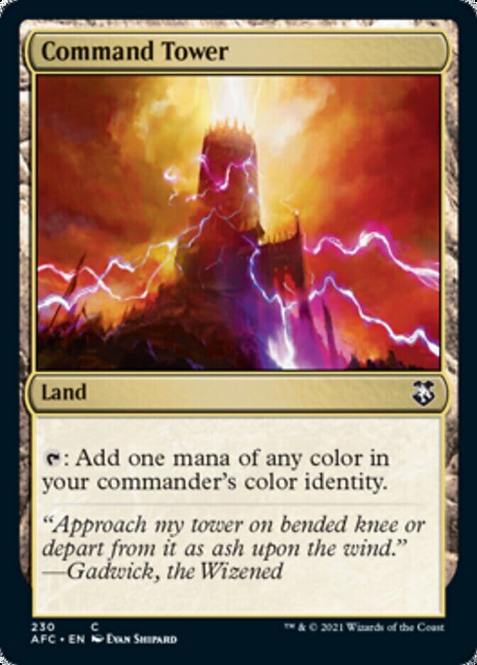 Command Tower [Dungeons & Dragons: Adventures in the Forgotten Realms Commander] MTG Single Magic: The Gathering  | Multizone: Comics And Games