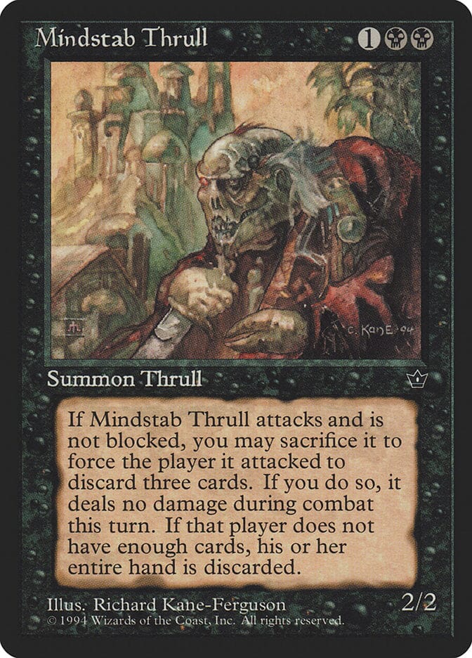 Mindstab Thrull (Richard Kane Ferguson) [Fallen Empires] MTG Single Magic: The Gathering  | Multizone: Comics And Games