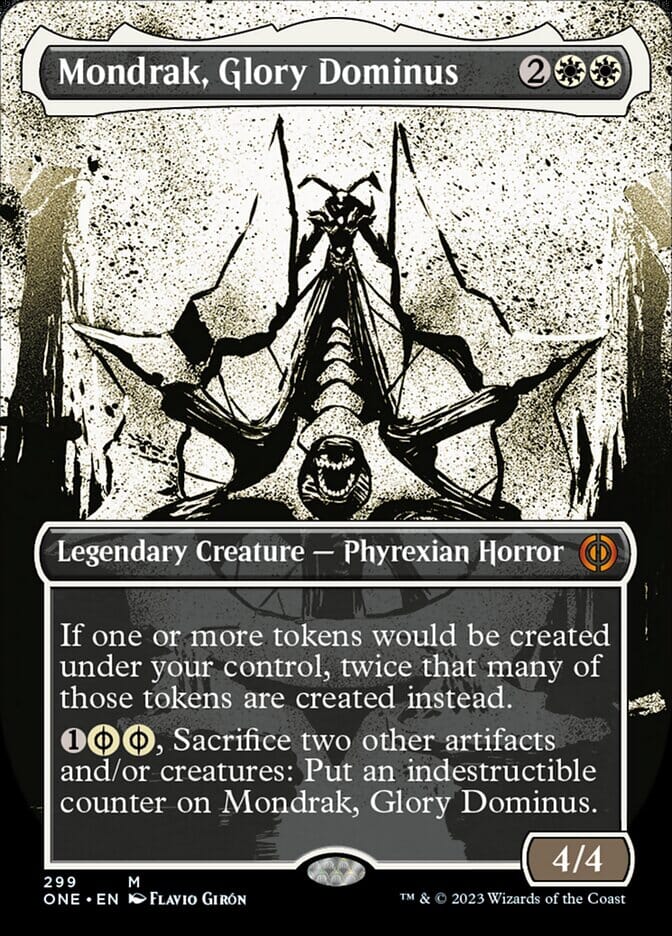 Mondrak, Glory Dominus (Borderless Ichor) [Phyrexia: All Will Be One] MTG Single Magic: The Gathering  | Multizone: Comics And Games