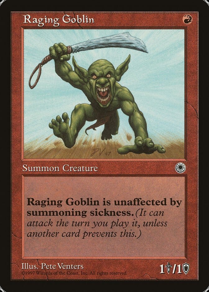 Raging Goblin (No Flavor Text) [Portal] MTG Single Magic: The Gathering  | Multizone: Comics And Games
