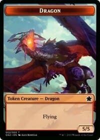 Dragon (002) // Zombie Double-Sided Token [Game Night 2019 Tokens] MTG Single Magic: The Gathering  | Multizone: Comics And Games