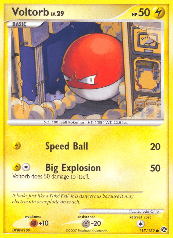 Voltorb (117/132) [Diamond & Pearl: Secret Wonders] Pokemon Single Pokémon  | Multizone: Comics And Games