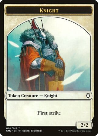 Knight Token [Commander Anthology Volume II Tokens] MTG Single Magic: The Gathering  | Multizone: Comics And Games