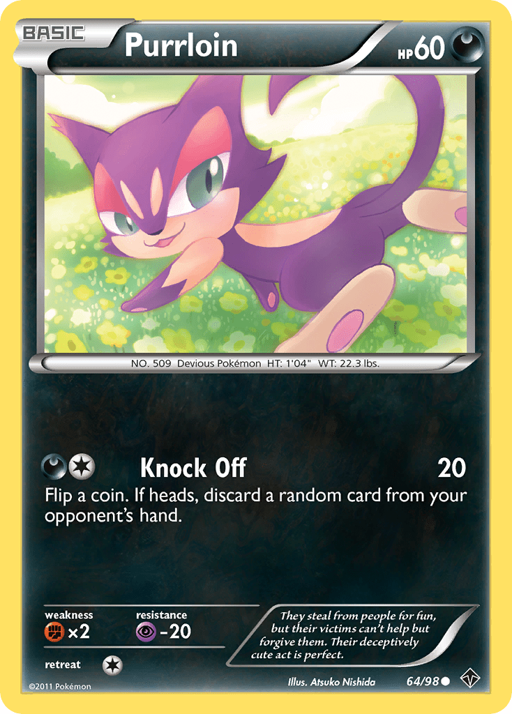 Purrloin (64/98) [Black & White: Emerging Powers] Pokemon Single Pokémon  | Multizone: Comics And Games