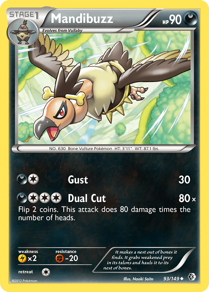 Mandibuzz (93/149) [Black & White: Boundaries Crossed] Pokemon Single Pokémon  | Multizone: Comics And Games