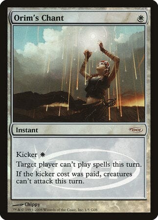 Orim's Chant [Judge Gift Cards 2008] MTG Single Magic: The Gathering  | Multizone: Comics And Games