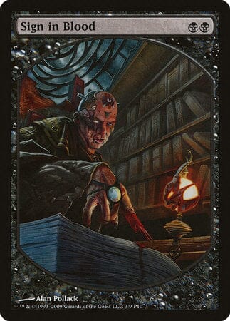 Sign in Blood [Magic Player Rewards 2010] MTG Single Magic: The Gathering  | Multizone: Comics And Games