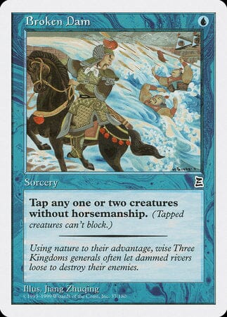 Broken Dam [Portal Three Kingdoms] MTG Single Magic: The Gathering  | Multizone: Comics And Games