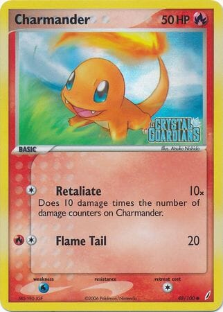 Charmander (48/100) (Stamped) [EX: Crystal Guardians] Pokemon Single Pokémon  | Multizone: Comics And Games