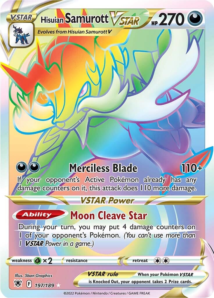 Hisuian Samurott VSTAR (197/189) [Sword & Shield: Astral Radiance] Pokemon Single Pokémon  | Multizone: Comics And Games