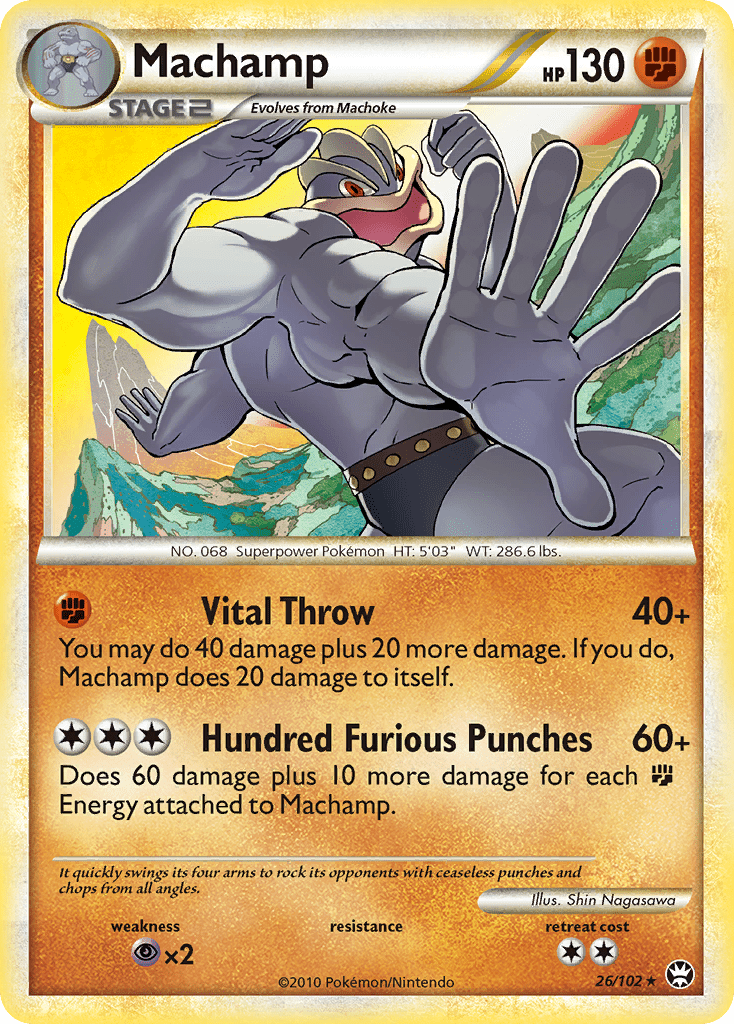 Machamp (26/102) [HeartGold & SoulSilver: Triumphant] Pokemon Single Pokémon  | Multizone: Comics And Games