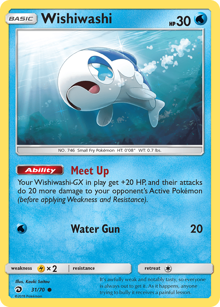 Wishiwashi (31/70) [Sun & Moon: Dragon Majesty] Pokemon Single Pokémon  | Multizone: Comics And Games