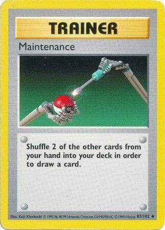 Maintenance (83/102) [Base Set Shadowless Unlimited] Pokemon Single Pokémon  | Multizone: Comics And Games